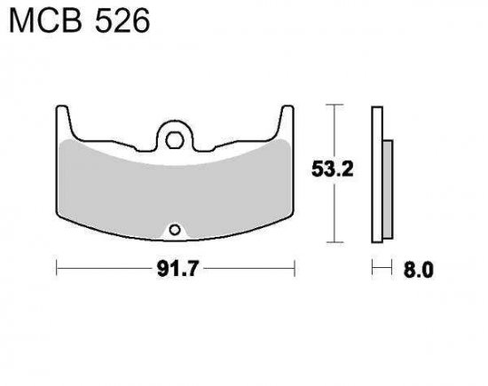 Brzdové obloženie LUCAS MCB 526 organické